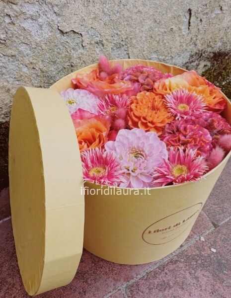 Flowers box chiusa fiori misti