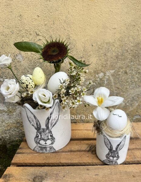 Vasetto Pasquale con Coniglietto